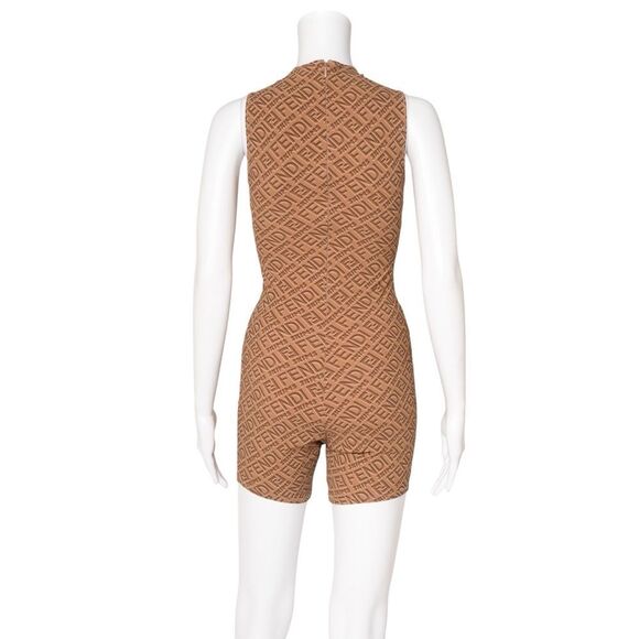 RARE NWT FENDI X SKIMS Sleeveless Mid Thigh Bodysuit - Picture 3 of 4